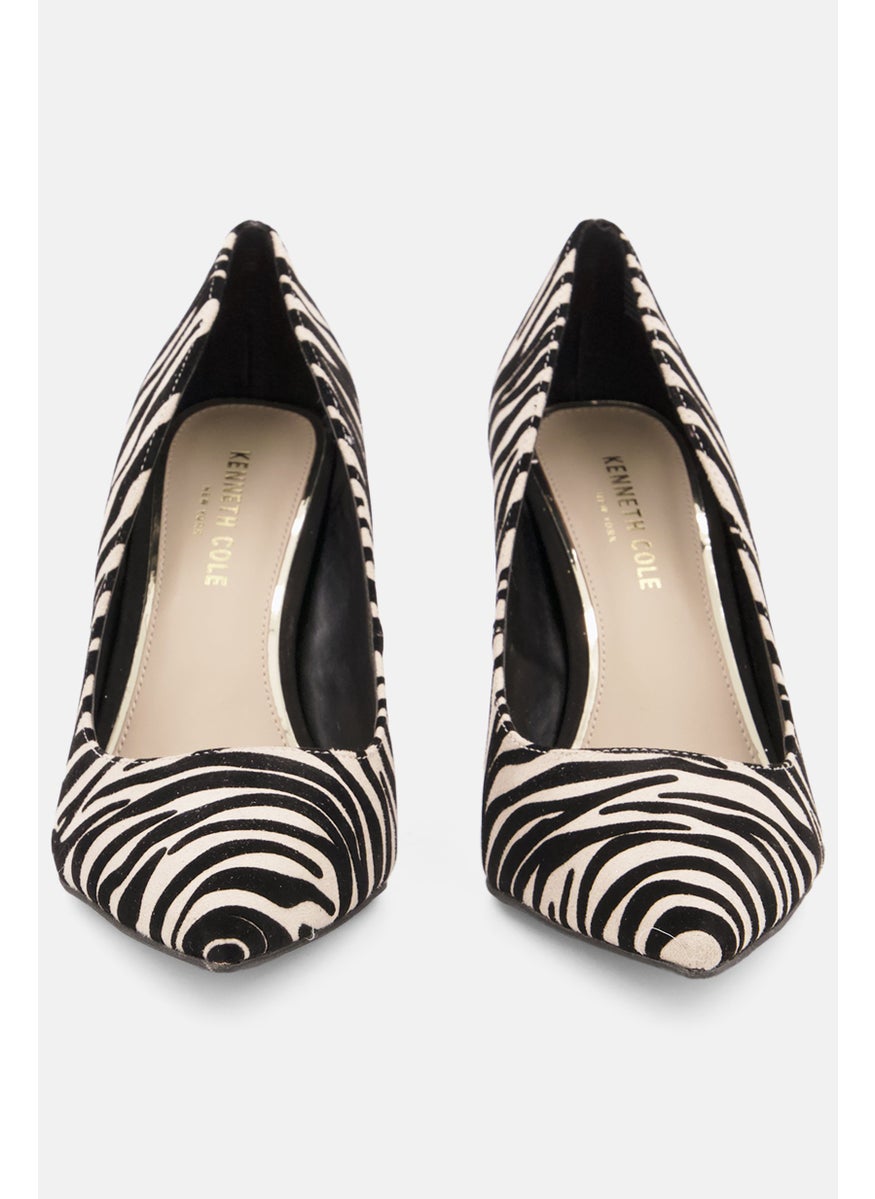 Kenneth Cole Women Medium Animal Print Pumps, Black  - Image 4