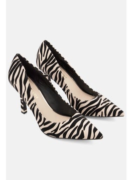Kenneth Cole Women Medium Animal Print Pumps, Black  - Image 1