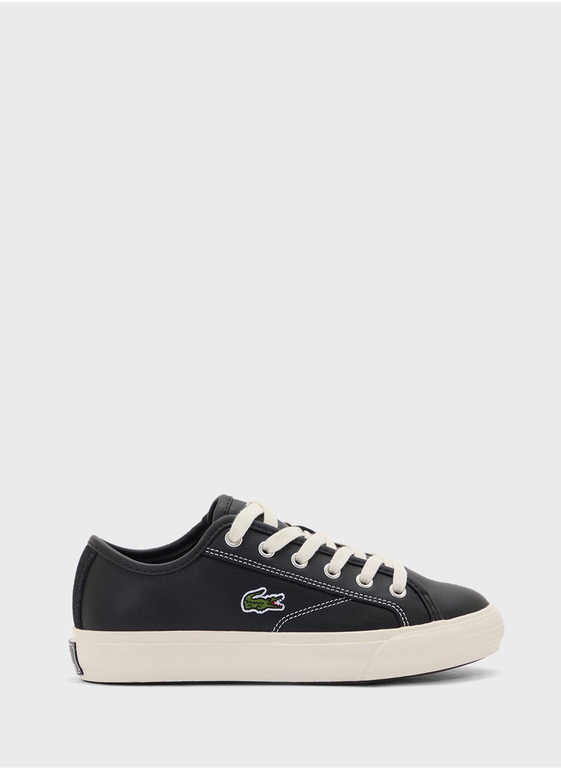 LACOSTE - Vulcanized Backcourt Low Top Sneakers - Image 1