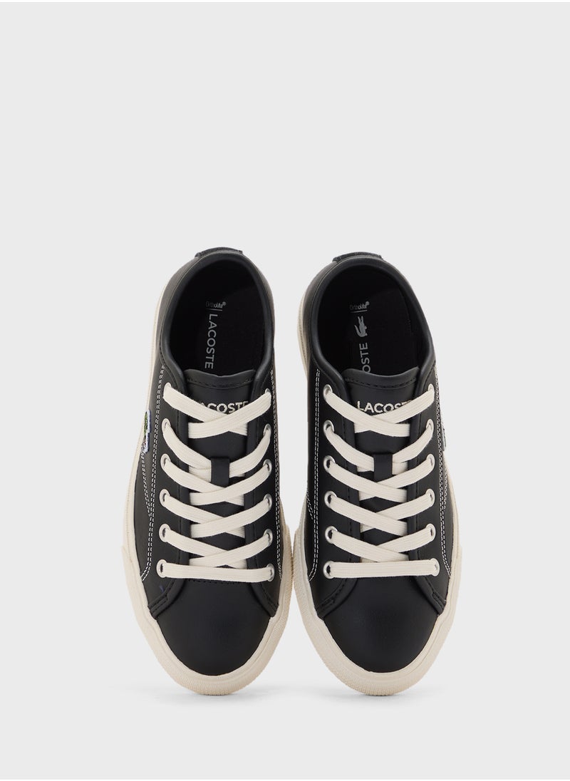 LACOSTE - Vulcanized Backcourt Low Top Sneakers - Image 1