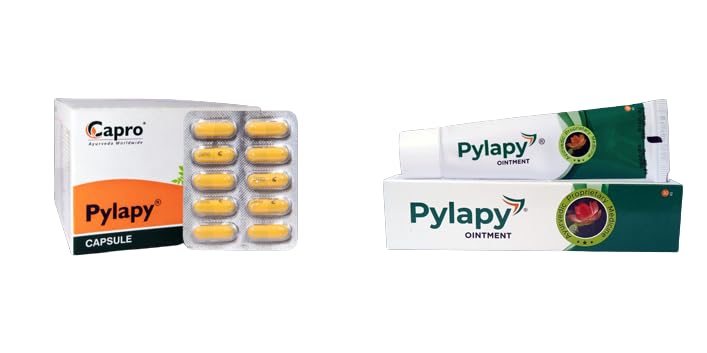 CAPRO بايلاپي 100 كبسولة مع مرهم بايلاپي 30 جرام يدعم صحة البواسير والشق الشرجي للرجال والنساء - حزمة كومبو (2 عنصر في الحزمة) - Image 1