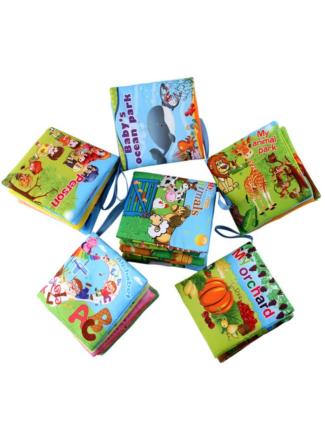 Baby Three-dimensional Early Education Cloth Book 0-6 Months Baby Bb Called Cloth Book Washable Tear Baby English Book - Image 4