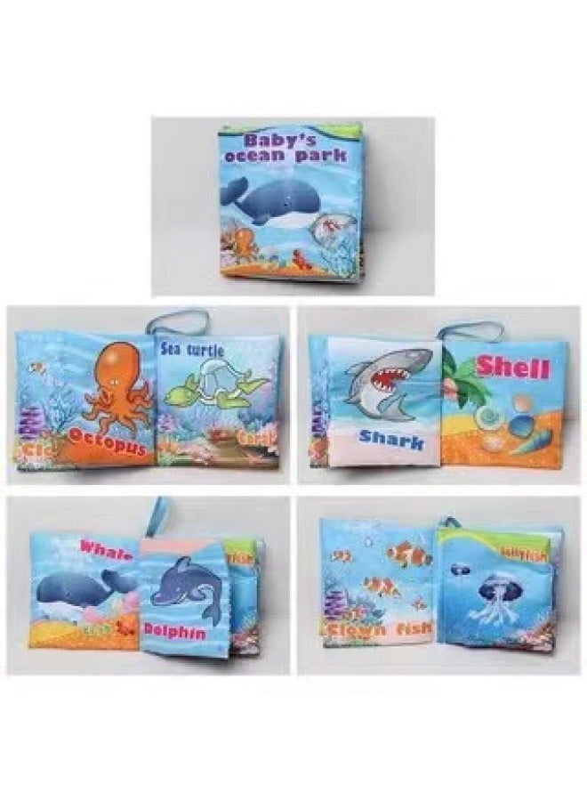 Baby Three-dimensional Early Education Cloth Book 0-6 Months Baby Bb Called Cloth Book Washable Tear Baby English Book - Image 1