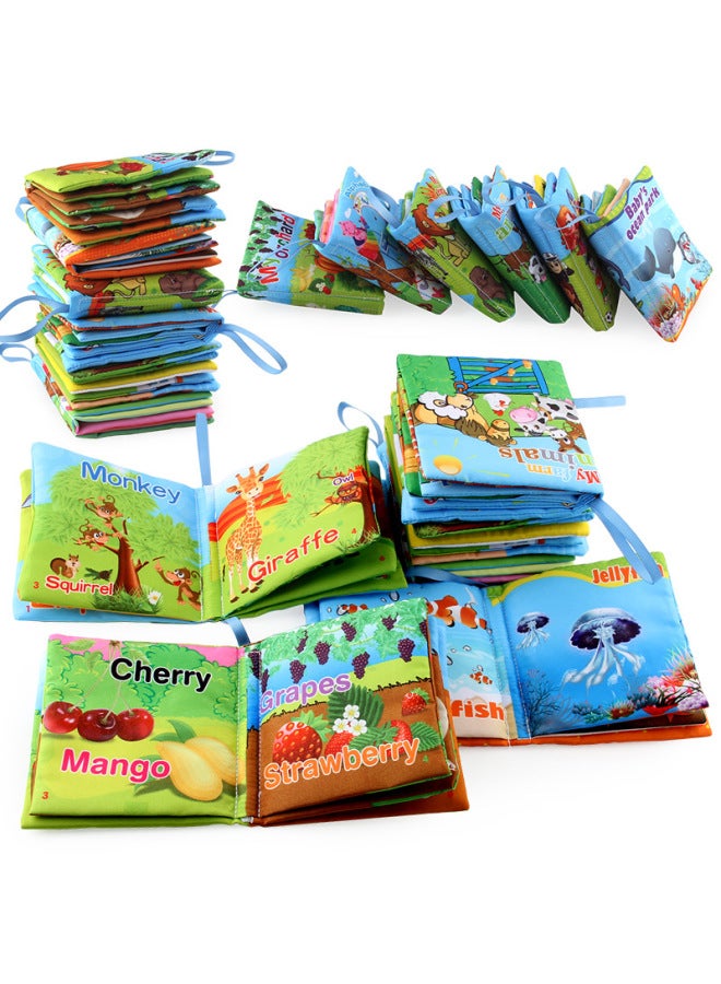 Baby Three-dimensional Early Education Cloth Book 0-6 Months Baby Bb Called Cloth Book Washable Tear Baby English Book - Image 2