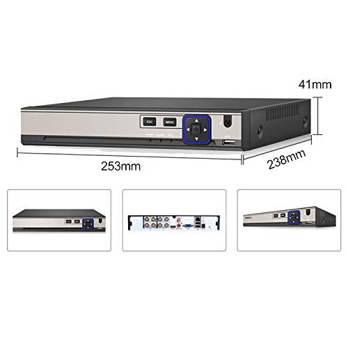 Xenocam 8CH 5M-N/1080N Full High Definition Hybrid for AHD/TVI/CVI/Analog/IP DVR H.265 CCTV Video Recorder P2P Remote Phone Monitoring for Home Security Surveillance System Camera (NO HDD) - Image 2