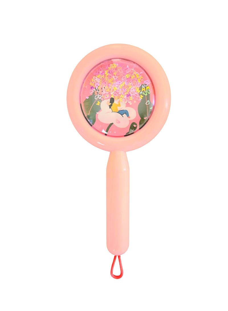 Round Pink Hair Brush for Easy Styling and a Sleek Look - Image 2