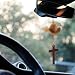 Rislobx Cowboy Hat Car Charm Cowboy Hat for Car Mirror Hanging with Cross Country Car Hanging Pendant Cute Rear View Mirror Hanger Decor for Women Universal Auto Interior Accessories Brown - Image 2