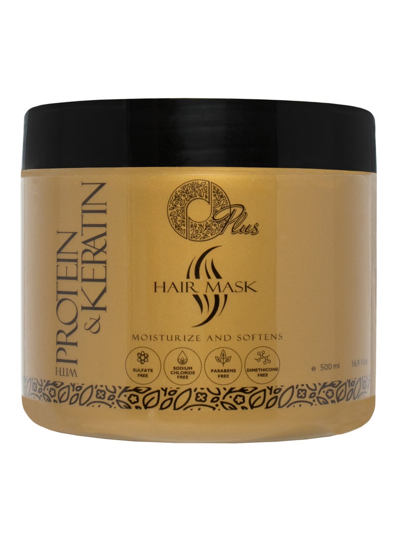 Oplus Oplus Protein & Keratin Hair Mask 500ml - Deep Repair Treatment  - Image 1