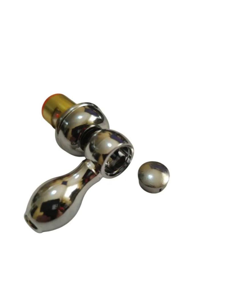 Faucet Handle: Brass Chrome-Plated Cartridge, Universal Fit, Easy Installation - Corrosion Resistant, Smooth Flow Control - Shut-Off Valve for Domestic Kitchen, Bathroom and Commercial Plumbing Settin - Image 4