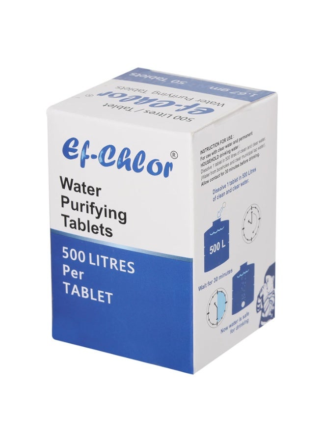 اي اف أقراص Ef-Chlor 1.67 جم لتنقية مياه الخزانات - ينقي 500 لتر لكل قرص - عبوة من 50 قرصًا لتنقية مياه الخزانات العلوية والسفلية بفعالية - Image 5
