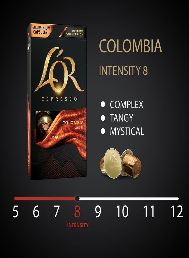 L'Or Espresso كبسولات قهوة إل أو آر إسبريسو، 10 كبسولات كولومبية، كبسولات قهوة ألومنيوم للاستخدام الفردي متوافقة مع نظام إل أو آر باريستا وآلات نسبريسو الأصلية، 10 كبسولات (عبوة واحدة) - Image 3