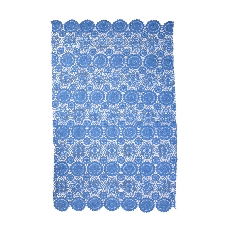 Newborn Shoot Lace Wrap Blanket Blue Baby Photography Prop Soft Infant Photo Wrap With Headband Elegant Design for Newborn Photoshoot Baby Shower Gift - Image 3