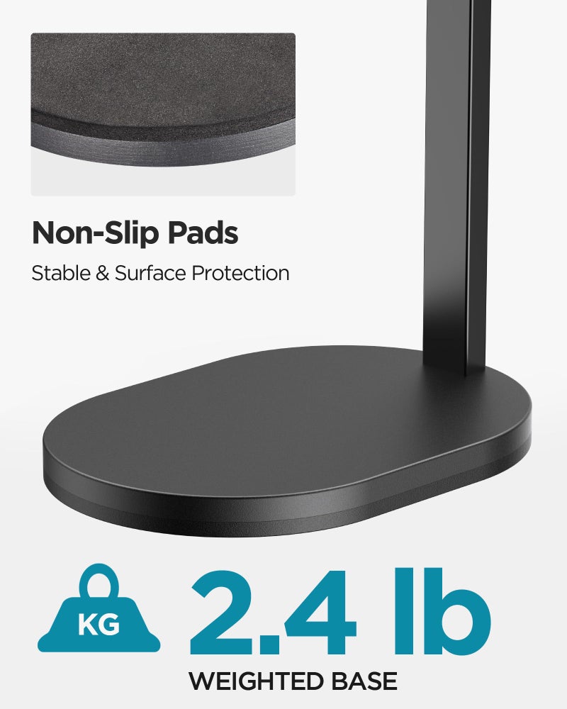 InnoGear Studio Mic Stand, Max Load 2.64 lb Microphone Arm Desk Mount Desktop Microphone Stand for Fifine AM8 K669B Blue Yeti HyperX QuadCast SoloCast AT2020, Webcams Cameras, Black - Image 3