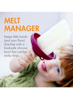 Mmmon 4 Pcs Holders for Kids Catches Drips Before They Drop,Frozen Popsicle and Ice Cream Holder for Summer Days and Birthday Popsicle Party  - Image 3