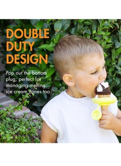 Mmmon 4 Pcs Holders for Kids Catches Drips Before They Drop,Frozen Popsicle and Ice Cream Holder for Summer Days and Birthday Popsicle Party  - Image 4