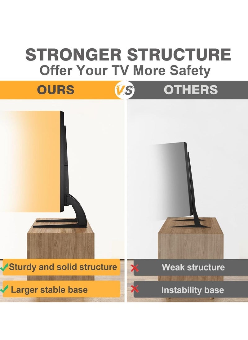 Height Adjustable Universal TV Stand for 27" to 65" LCD/LED Flat & Curved TVs - Image 3