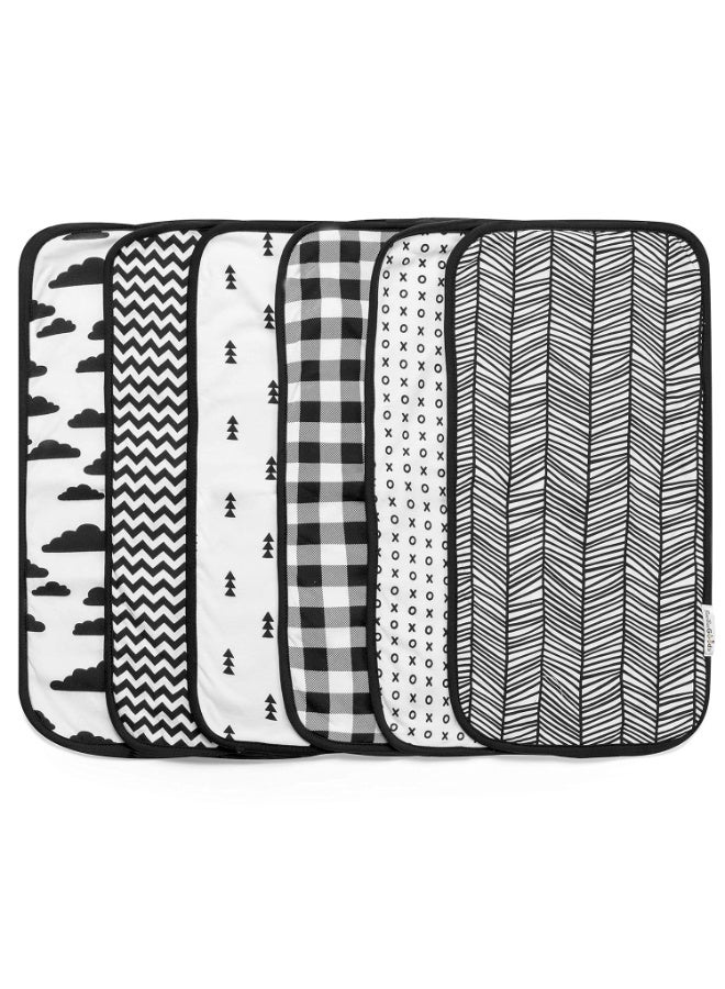 BAEBAE BaeBae Goods Burp Cloths for Baby Boy & Girl - Ultra Absorbent Burping Rags - Anti Shrink Unisex Burpy Clothes - Super Soft Jersey Cotton, Large 21"x10" - Thick for Newborn Cloth Diapers - 6 Pack - Image 3
