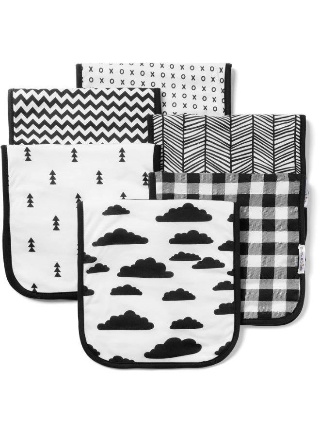 BAEBAE BaeBae Goods Burp Cloths for Baby Boy & Girl - Ultra Absorbent Burping Rags - Anti Shrink Unisex Burpy Clothes - Super Soft Jersey Cotton, Large 21"x10" - Thick for Newborn Cloth Diapers - 6 Pack - Image 1