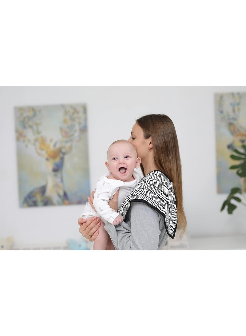 BAEBAE BaeBae Goods Burp Cloths for Baby Boy & Girl - Ultra Absorbent Burping Rags - Anti Shrink Unisex Burpy Clothes - Super Soft Jersey Cotton, Large 21"x10" - Thick for Newborn Cloth Diapers - 6 Pack - Image 4