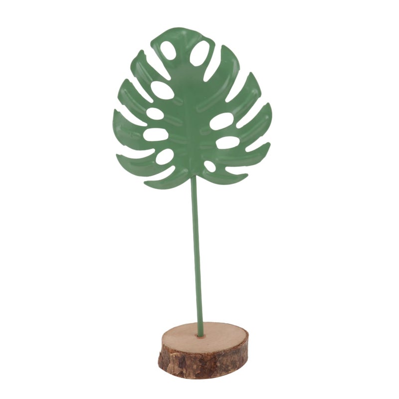 Green Resin Monstera Leaf Ornament For Home Decor Photography Aesthetic Accent - Image 2