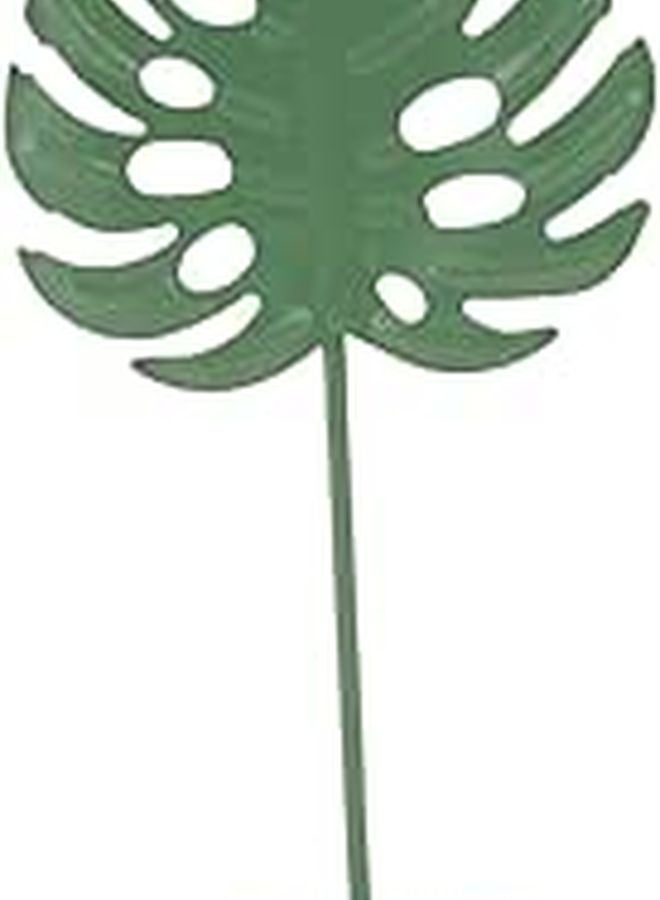 Green Resin Monstera Leaf Ornament For Home Decor Photography Aesthetic Accent - Image 1
