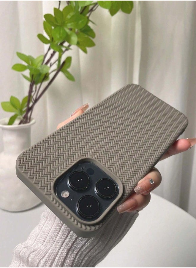ShebSheb Soft TPU 3D Braided Fabric Phone Case for iPhone 14 Pro Max  - Image 4