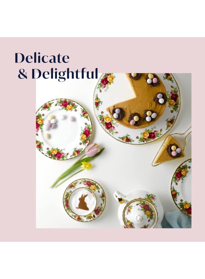 ROYAL ALBERT طبق عشاء رويال ألبرت 15210006 من ورود البلاد القديمة - Image 2