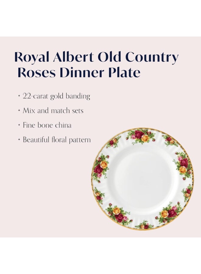 ROYAL ALBERT طبق عشاء رويال ألبرت 15210006 من ورود البلاد القديمة - Image 4