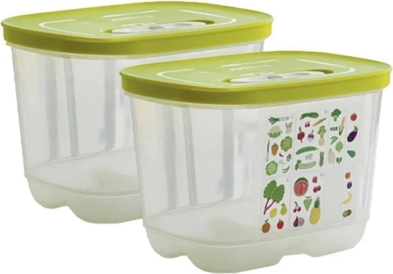Tupperware Tupperaware Greenhouse Refrigerator Storage Container Vertical Small Size (2 x 1.8 Lt)