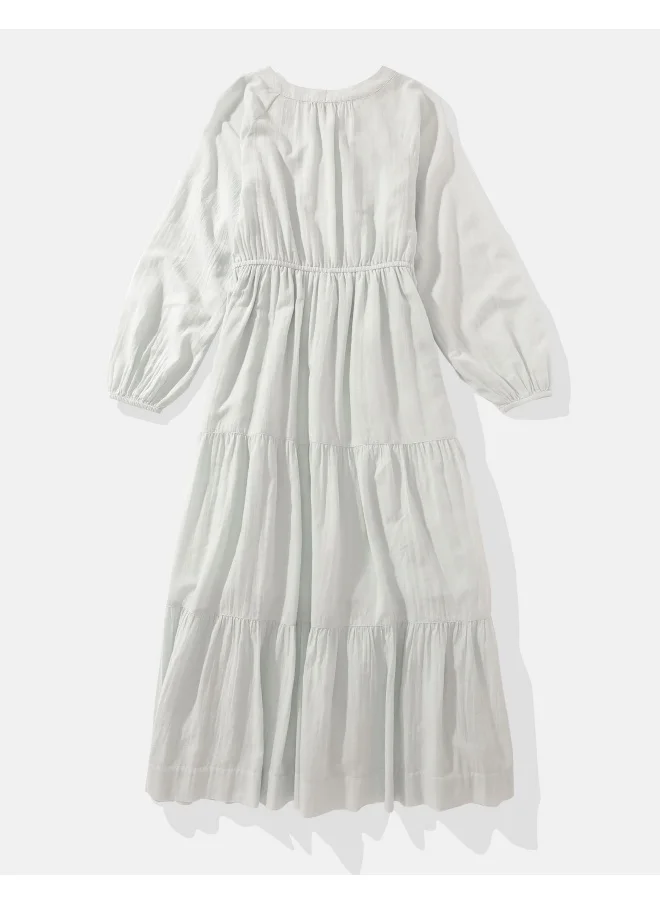 امريكان ايجل AE Long-Sleeve Shirt Dress