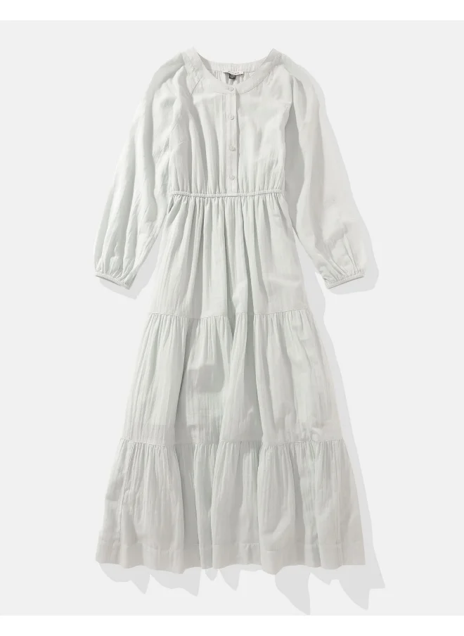 امريكان ايجل AE Long-Sleeve Shirt Dress