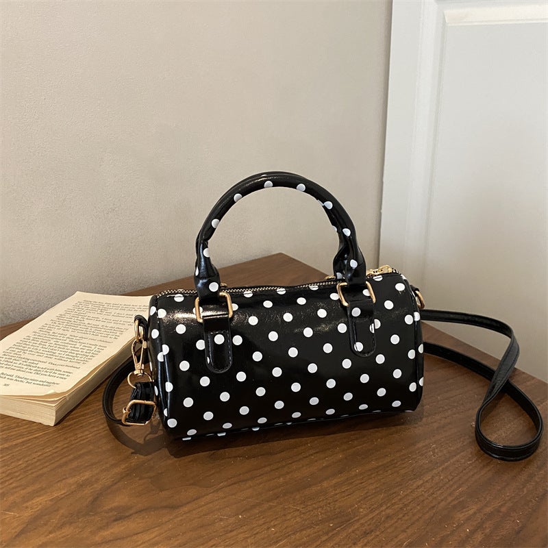 Women's Polka Dot PU Satchel Handbag - Image 3