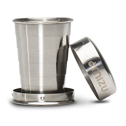 Mizu - Collapsible Shot Glass | 2 oz. Stainless Steel | Bpa Free (W02AMZASGNS) - Image 1
