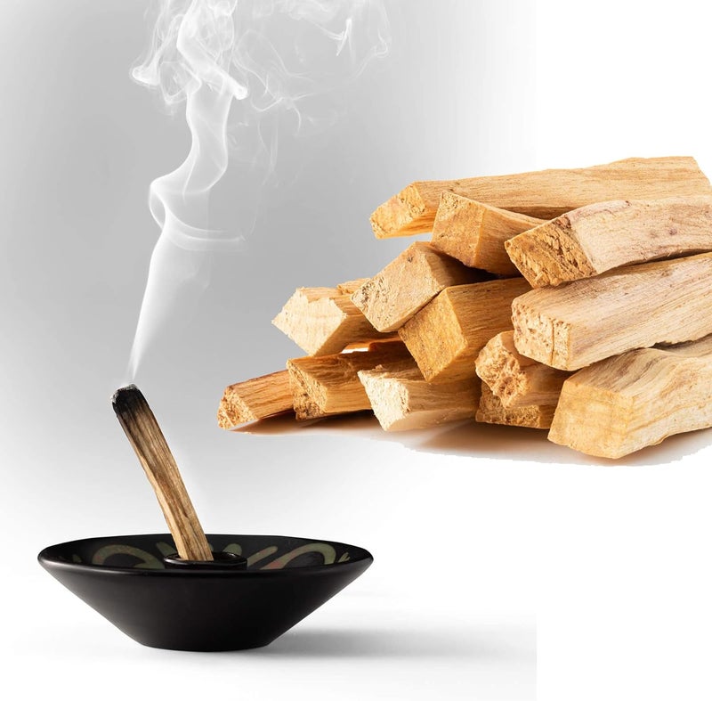 sheful Palo Santo Natural Incense Sticks 10 Pack, Holy Wood Incense for Smudge Stick Bundles, Home Energy Cleansing, Spiritual Healing, Meditating, & Stress Relief, Wild Harvested - Image 1