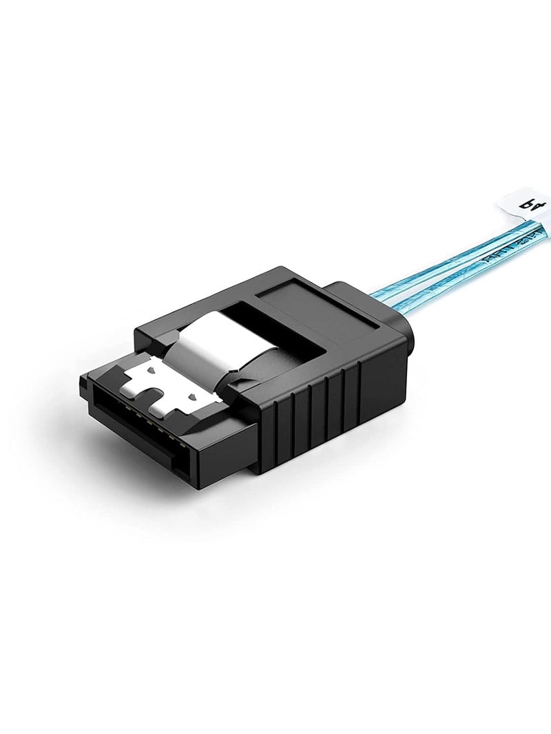 CableCreation Internal HD Mini SAS Cable 0.5M / 1.6FT, Internal HD Mini SAS SFF-8643 Host to 4X SATA (Target), SFF 8643 for Controller, 4 SATA Connect to Hard Drive - Image 2