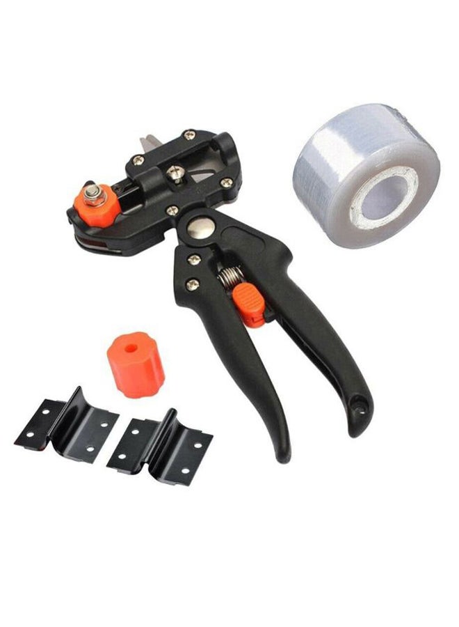 Loquat Grafting Shears Scissor Cutting Tool Black/Silver/Orange