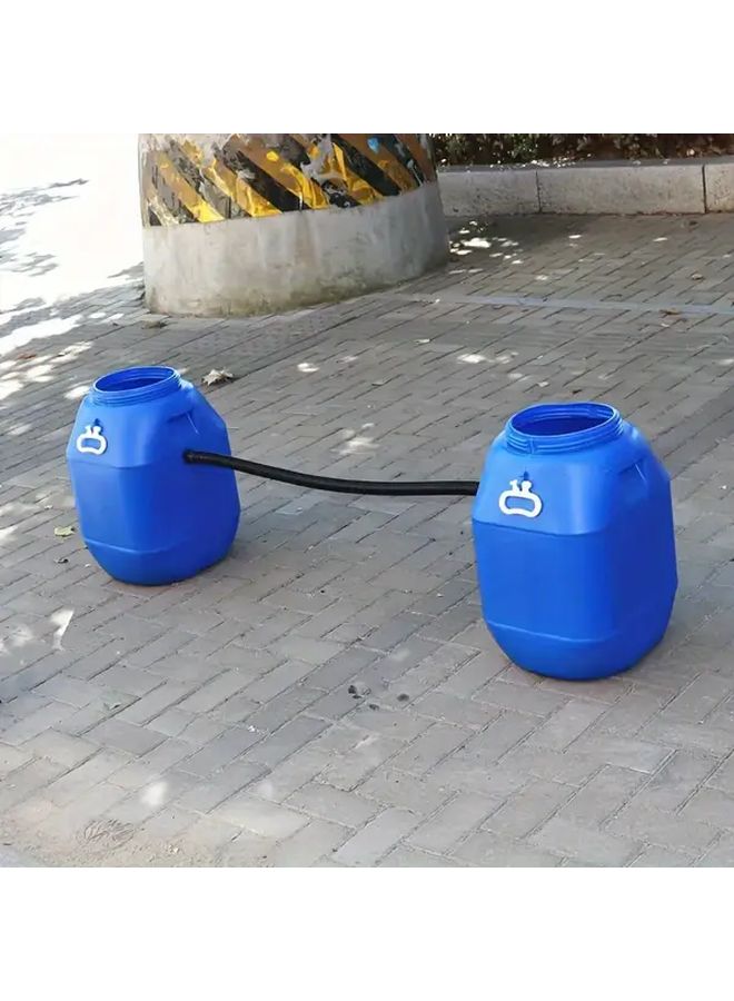 طقم خرطوم تصريف فائض برميل المطر – مجموعة واحدة من 10 قطع – توصيل مزدوج البراميل مع موصل سريع - Image 5