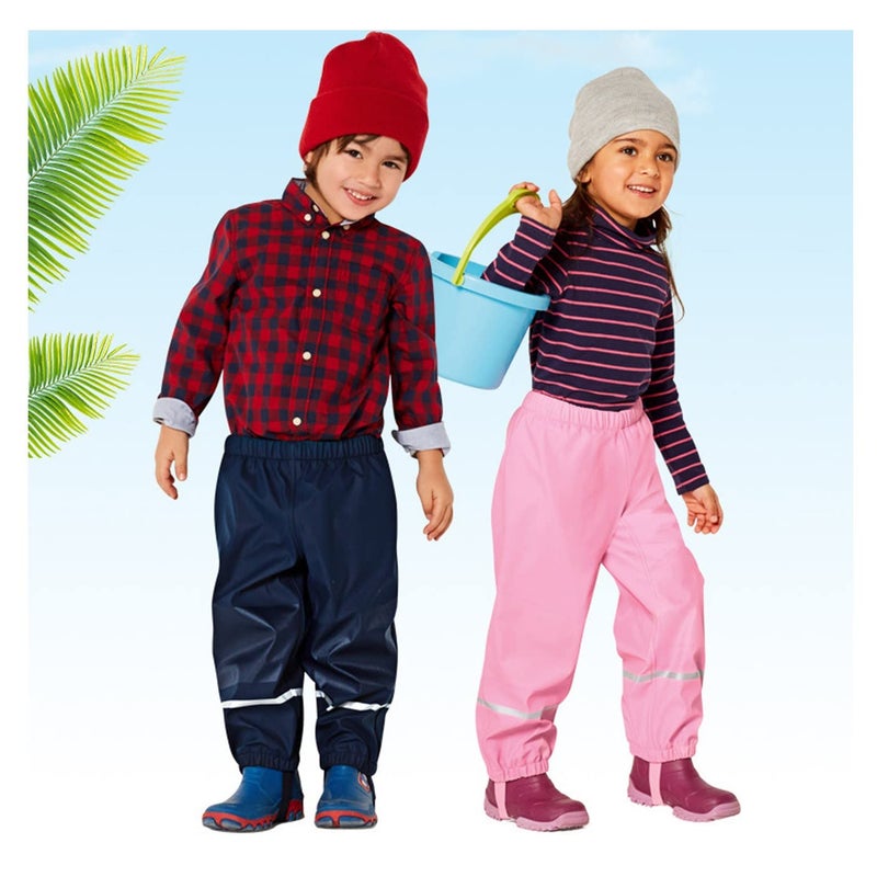 QILUCKY 3-4T Unisex Rain Pants, Women's Waterproof & Windproof, Breathable Mud Pants, Trousers for Girls & Boys - Image 5