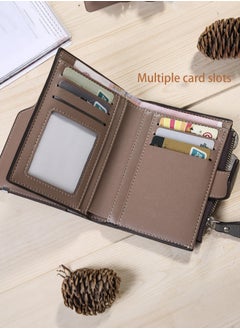 Deabolar Men's wallet mid length credit card clip light gray  - Image 5