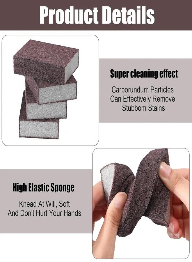 Red Champion Carborundum Nano Emery Sponge - Stone Dishwashing Scouring Pad | Grit Eraser Brush for Pots, Pans & Kitchen Utensils | Rust & Odor-Free Heavy-Duty Cleaning Sponge - Image 5