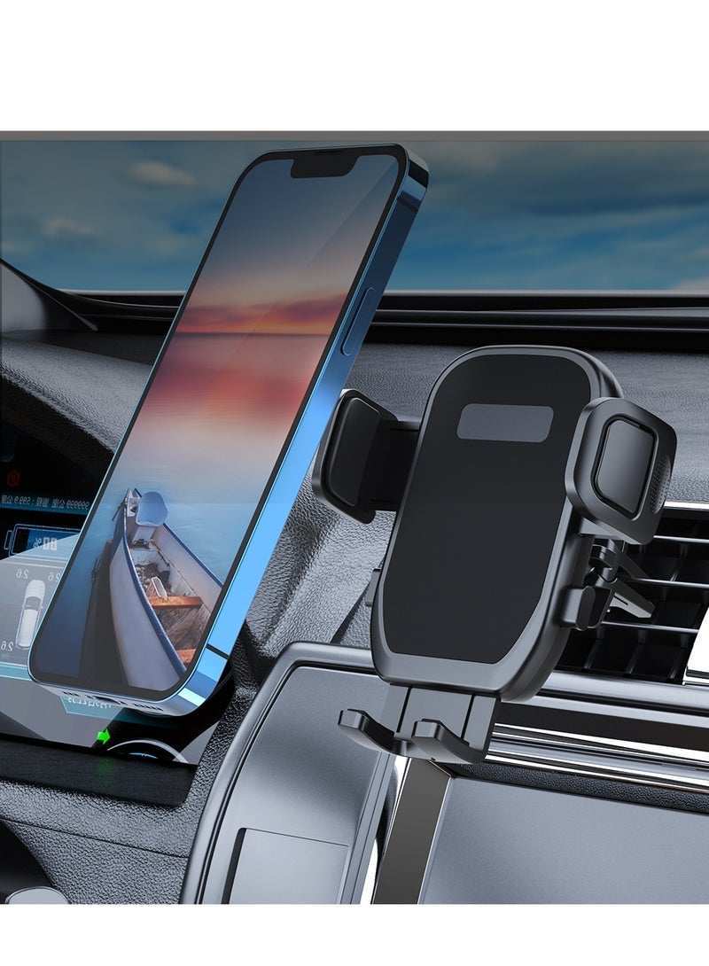 general Car Phone Holder Phone Holder Car for Air Vent, Anti-Shake Mobile Holder for Car with Ultra Stable Hook Design Car Phone Mount Compatible with All Phones iPhone 14/13/12 - Image 2