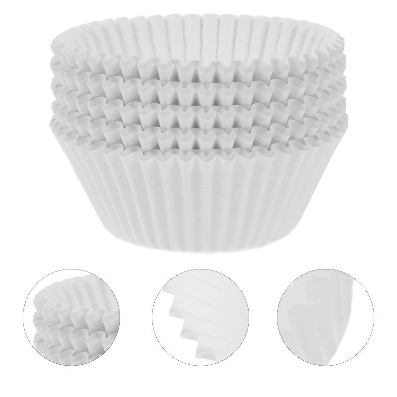 Mini White Paper Baking Cups 100pcs Greaseproof Muffin Cupcake Liners for Home Baking Party Use - Image 5