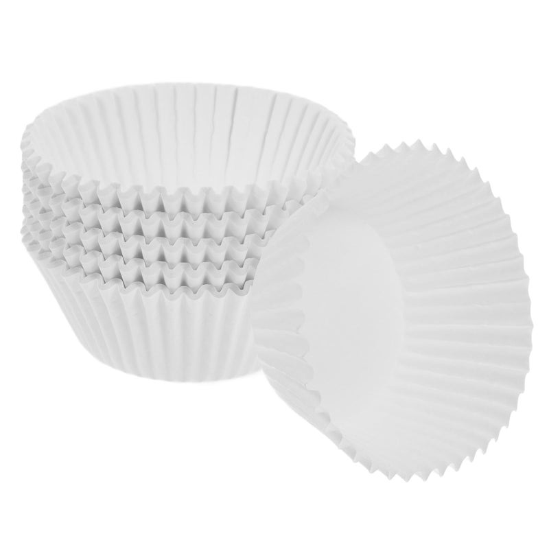 Mini White Paper Baking Cups 100pcs Greaseproof Muffin Cupcake Liners for Home Baking Party Use - Image 2