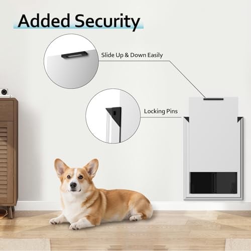 FurrFinesse Dog Door for Wall, Energy Efficient French Doggy Door with Aluminum Frame, Telescoping Tunnel and Magnetic Flaps, Easy Install for Walls 4"- 7 7/8" Thick, XLarge - Image 5