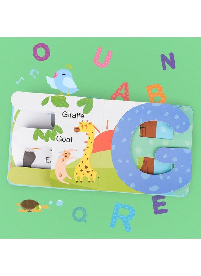 نيبمينينت Infant Cute Cartoon Pattern Number/Letter Learning Wear-Resistant Early Educational BookLetter  - Image 4