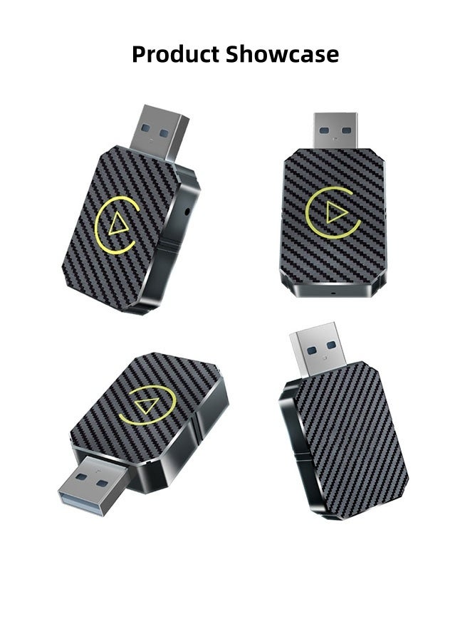 CarPlay Adapter,Wireless Carplay Auto Adapter,Plug&Play CarPlay AI Box,Wireless Dongle for OEM Wired CarPlay/Andriod Auto Cars,2-in-1 Convert Wired to Wireless Apple Car Play, Plug & Play, USB-C, Low Latency - Image 3