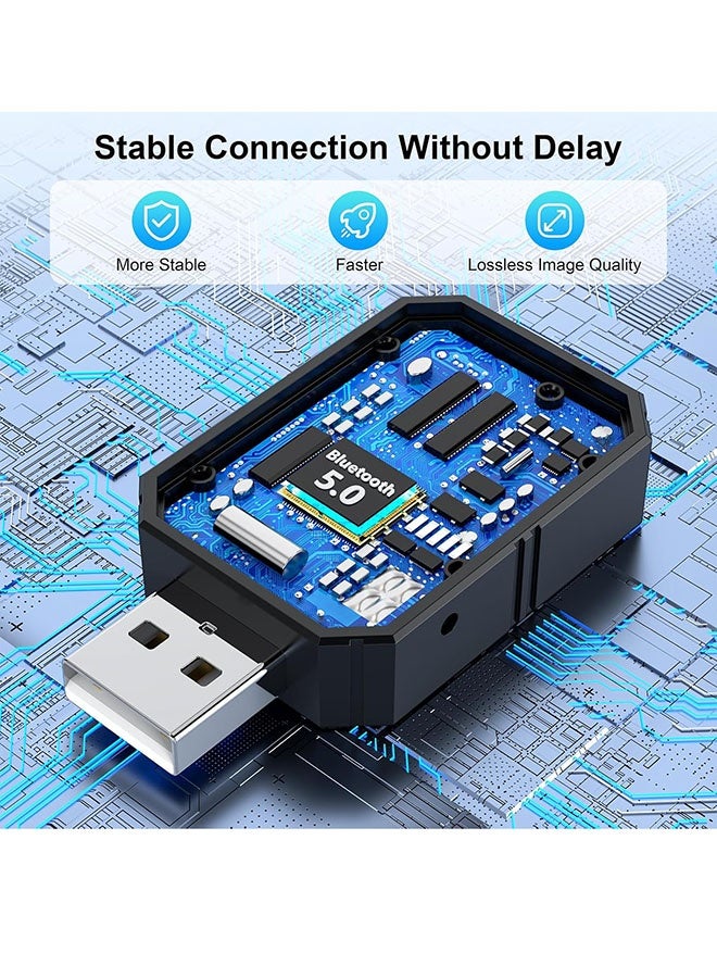 CarPlay Adapter,Wireless Carplay Auto Adapter,Plug&Play CarPlay AI Box,Wireless Dongle for OEM Wired CarPlay/Andriod Auto Cars,2-in-1 Convert Wired to Wireless Apple Car Play, Plug & Play, USB-C, Low Latency - Image 5