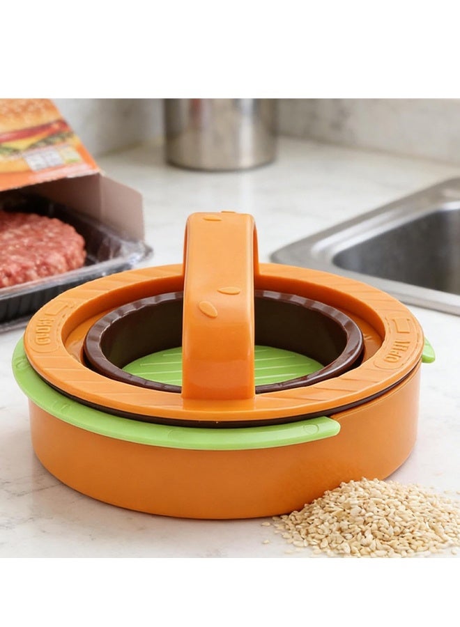 2 Pack 3-In-1 Nonstick Burger Press For Beef Veggie Patty BBQ Grilling - Image 5