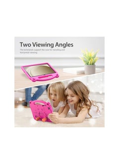 DUZZONA Kids Case For Samsung Galaxy Tab A9 Plus 11 Inch 2023 Sm X210 X216 X218 Eva Lightweight Shockproof Case For Tab A9 Plus With Handle And Shoulder Strap Rose Pink  - Image 3