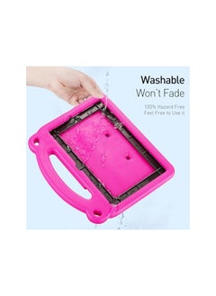 DUZZONA Kids Case For Samsung Galaxy Tab A9 Plus 11 Inch 2023 Sm X210 X216 X218 Eva Lightweight Shockproof Case For Tab A9 Plus With Handle And Shoulder Strap Rose Pink  - Image 4